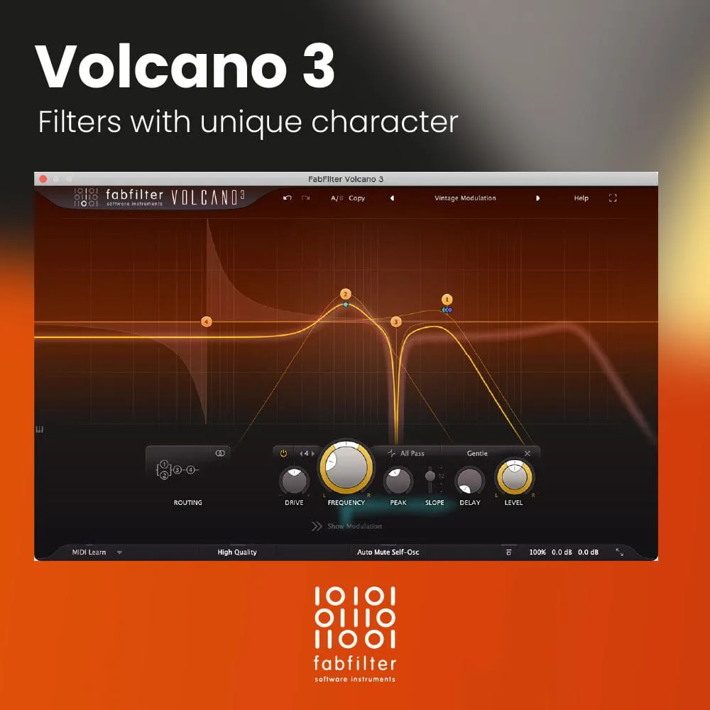 FabFilter Volcano 3 - Filters with unique character