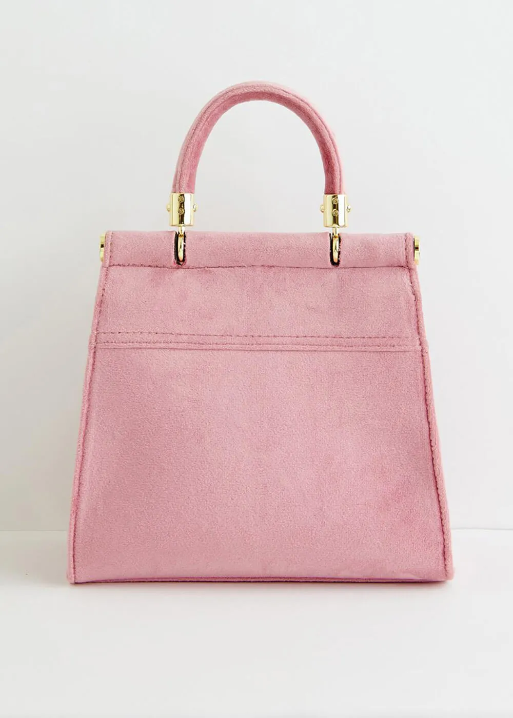 Fable England Morning Song Bird Velvet Bag Pink