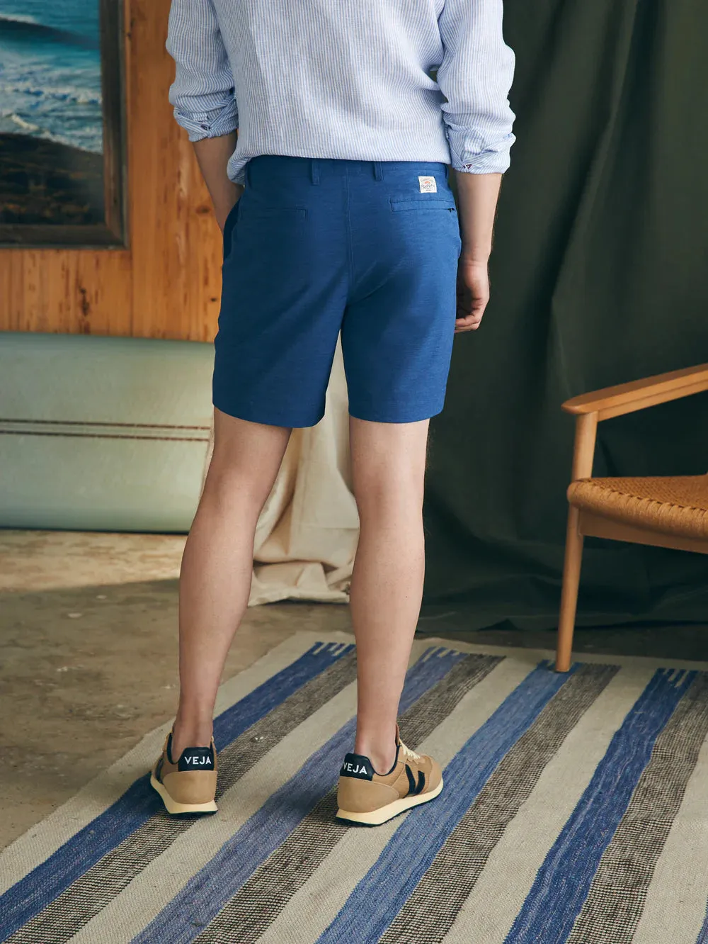 Faherty Men All Day Short Navy