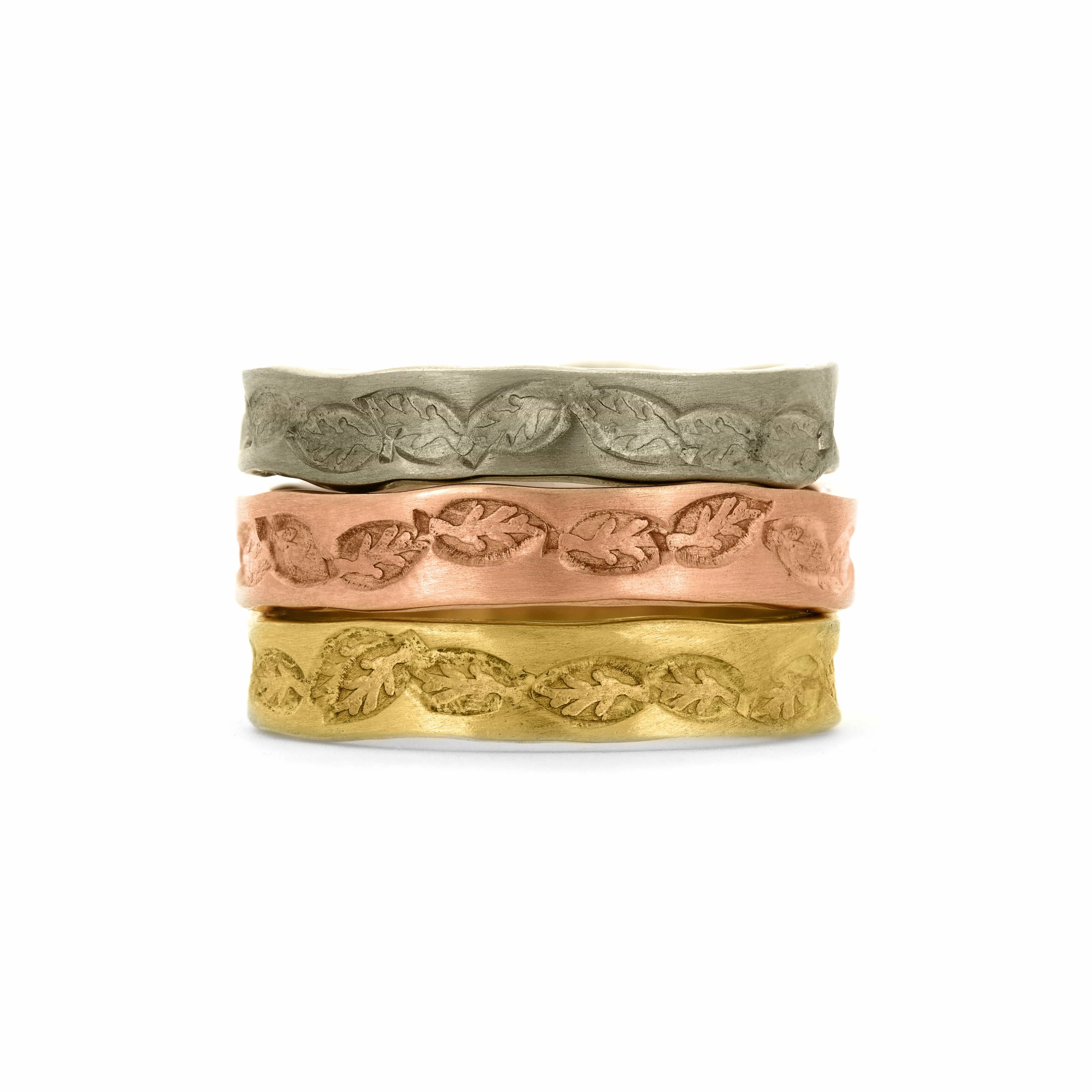 Fairtrade Gold Leaf Wedding Ring | 18ct or 9ct
