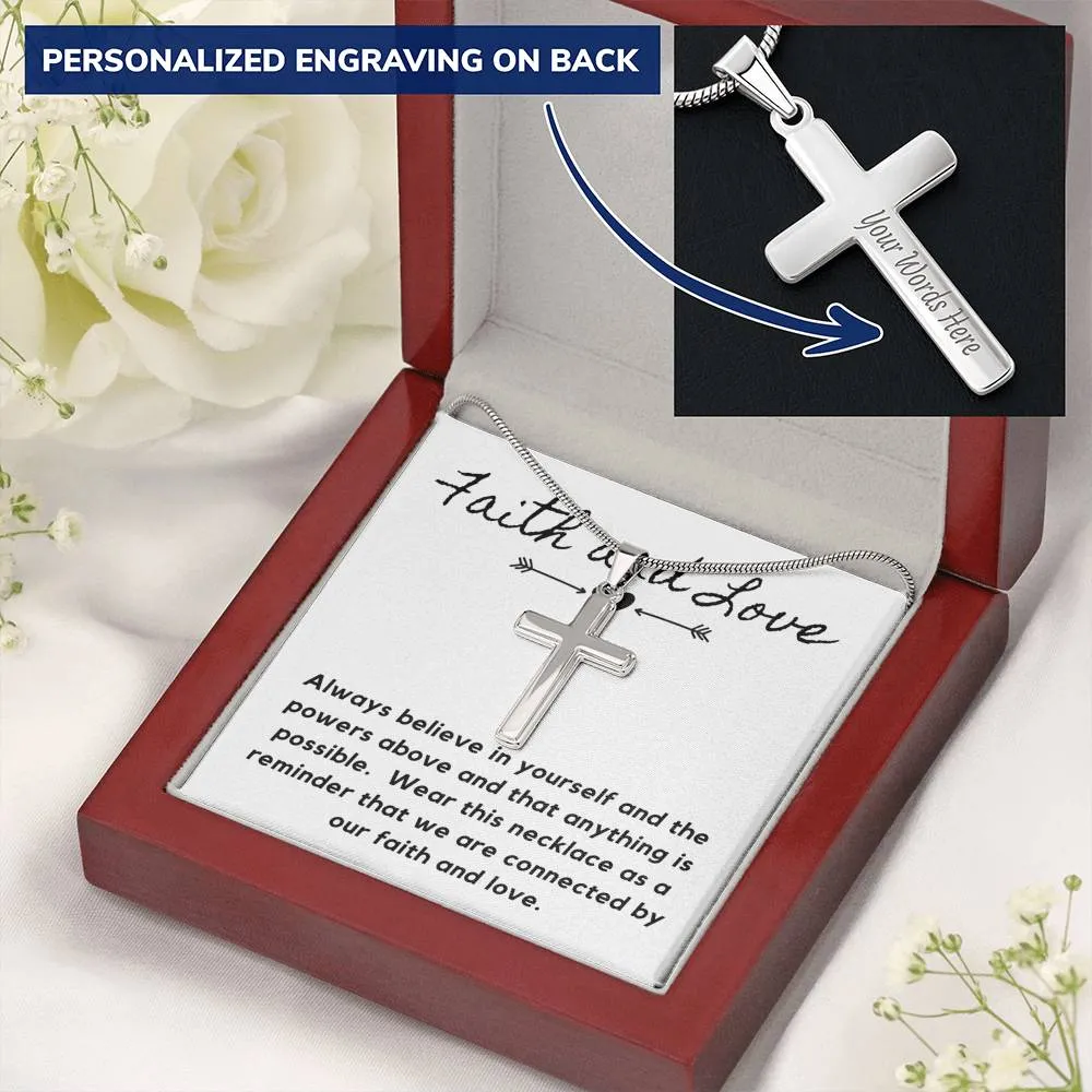 Faith and Love-Artisan Cross Necklace