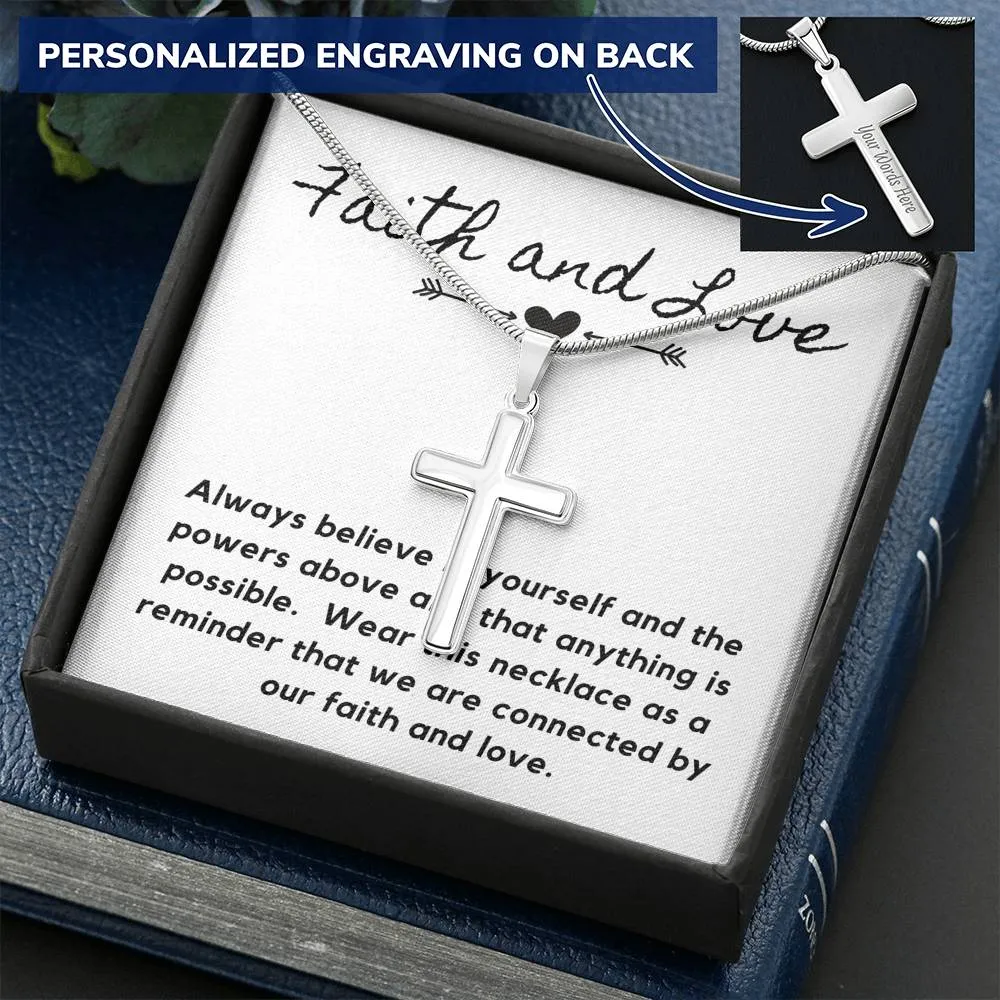 Faith and Love-Artisan Cross Necklace