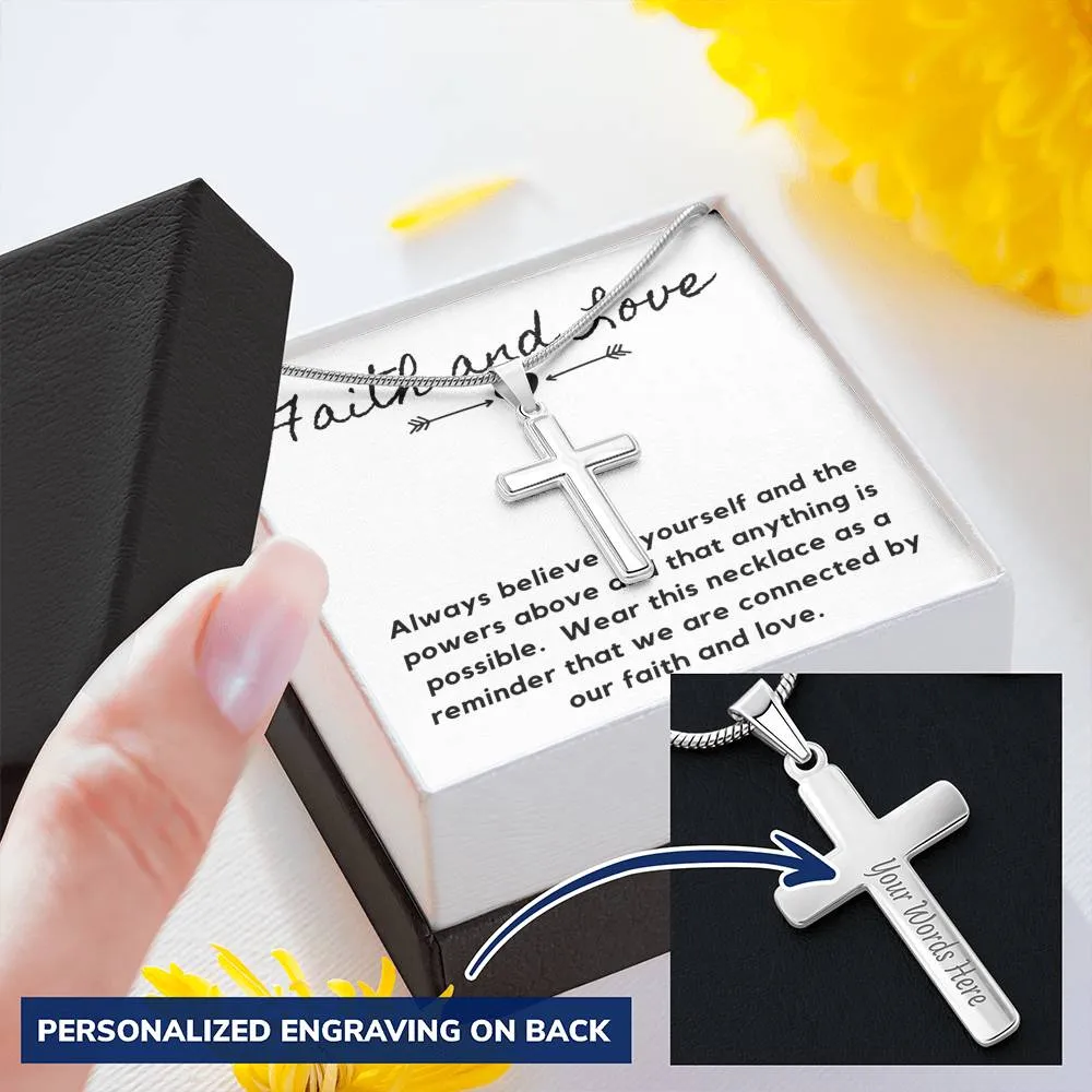 Faith and Love-Artisan Cross Necklace