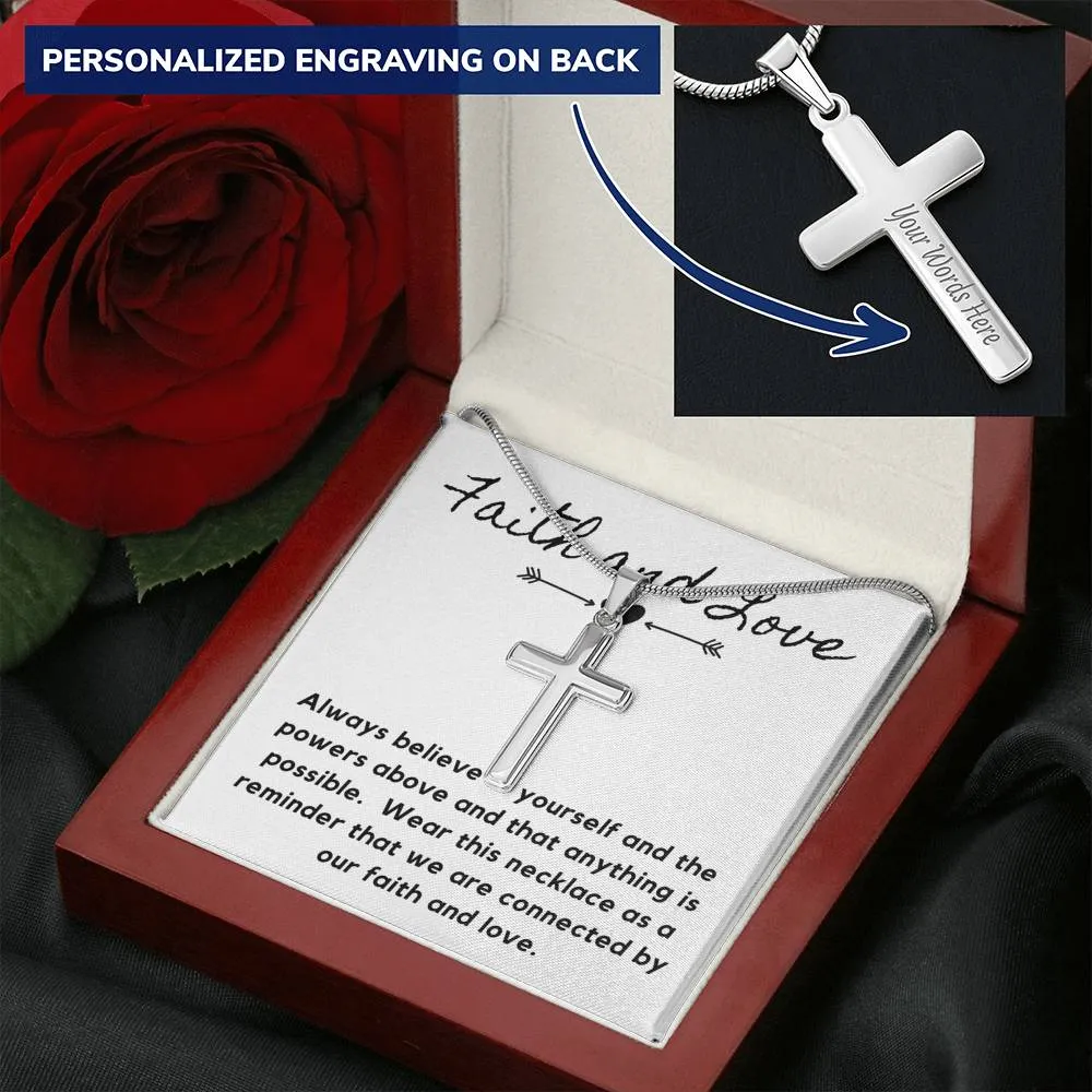 Faith and Love-Artisan Cross Necklace