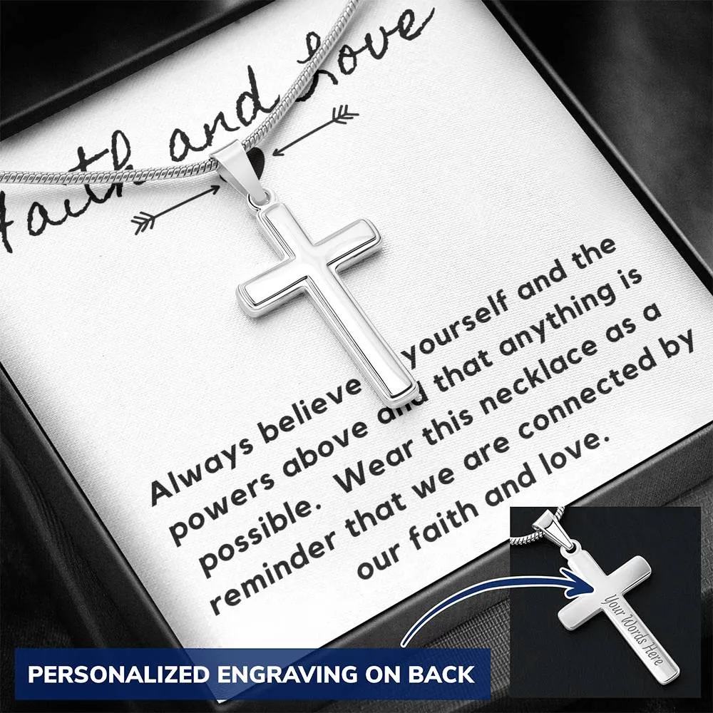 Faith and Love-Artisan Cross Necklace