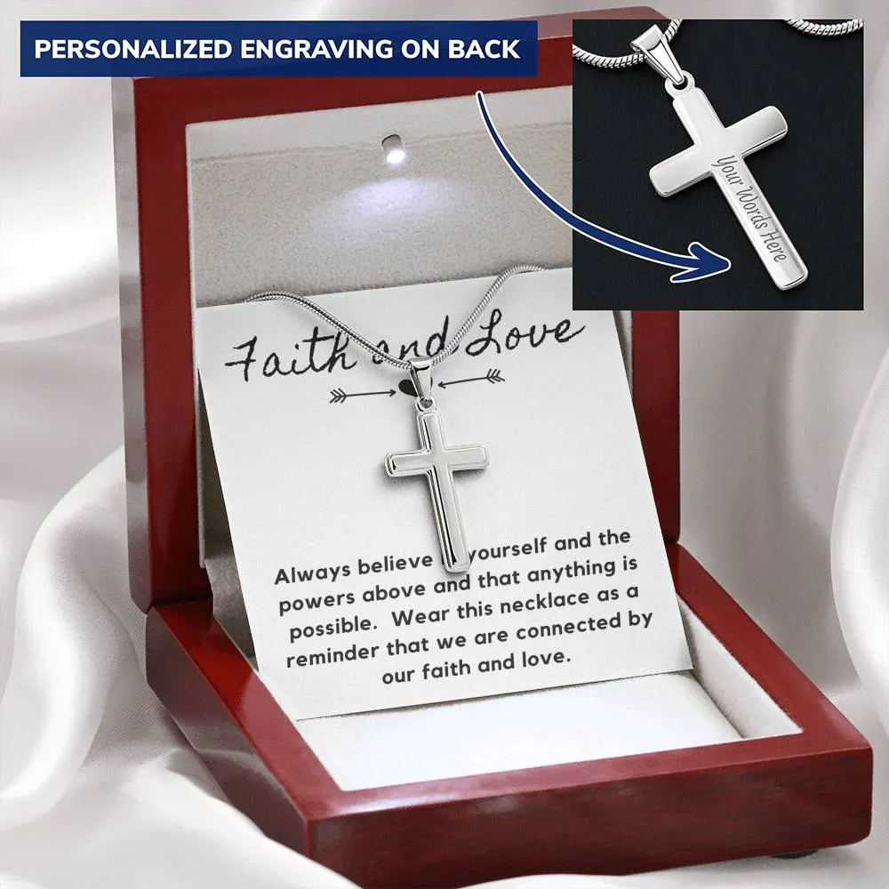 Faith and Love-Artisan Cross Necklace