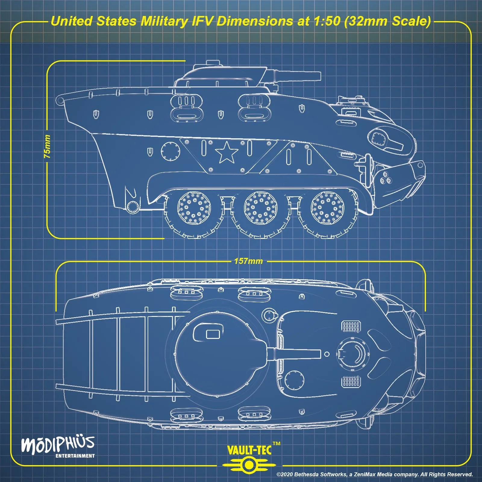 Fallout: Wasteland Warfare - Print at Home - Pre-war APC STL