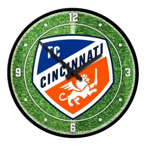 FC Cincinnati: Pitch - Modern Disc Wall Clock