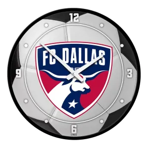 FC Dallas: Soccer Ball - Modern Disc Wall Clock