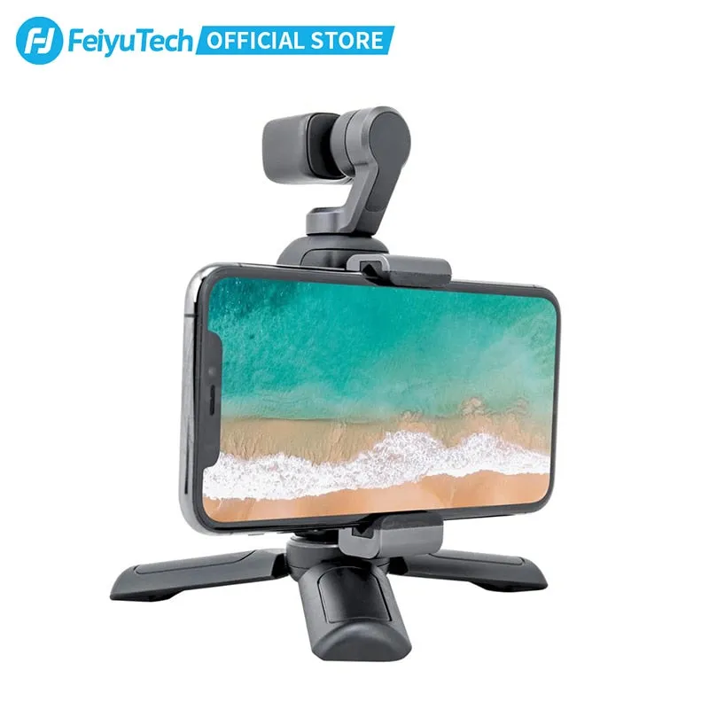 Feiyutech Official Feiyu Pocket Camera 6-Axis Stabilized Hybrid Stabilization 4K 60fps 270 Mins Handheld Gimbal Smart Track