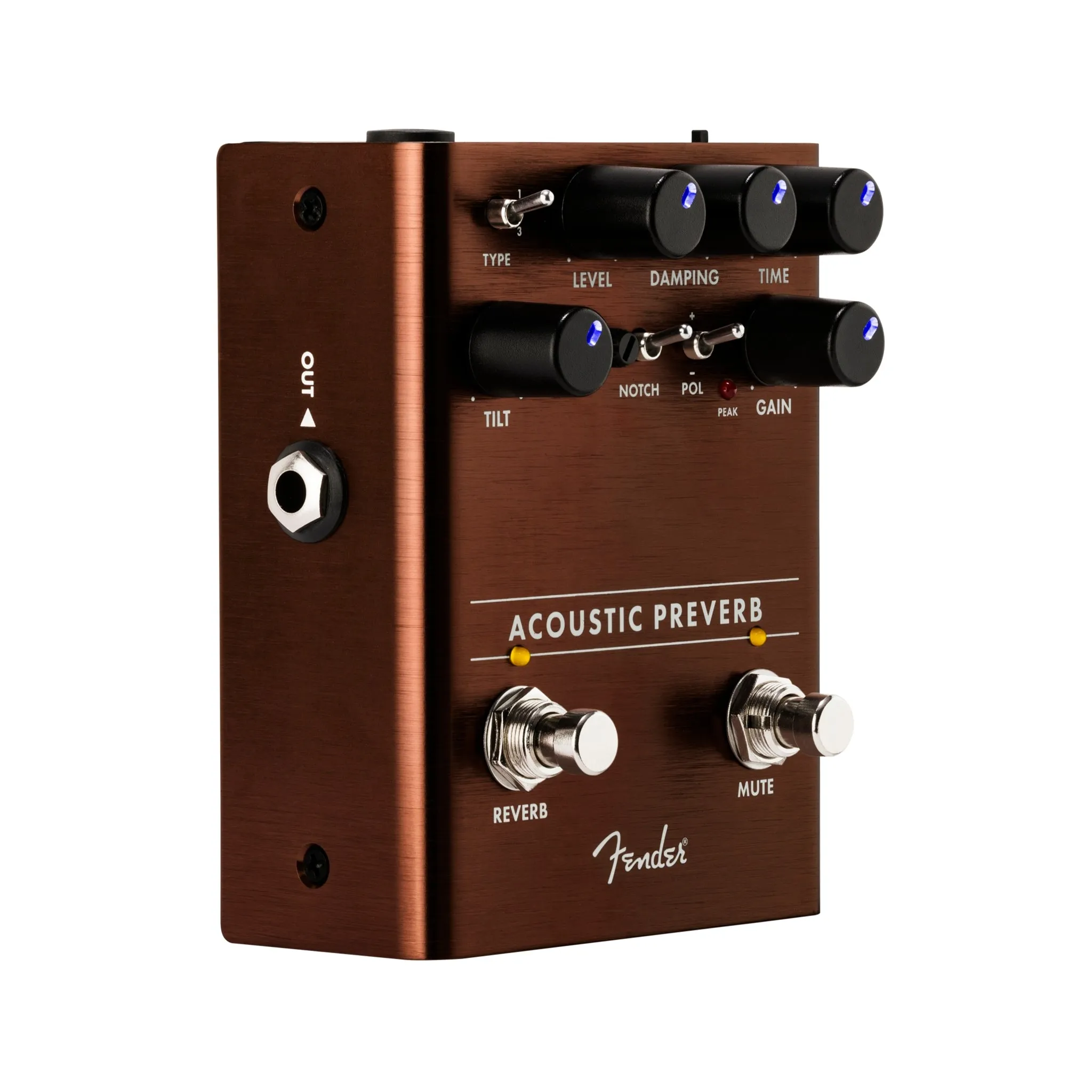 Fender Acoustic Preamp / Reverb Guitar Effects Pedal