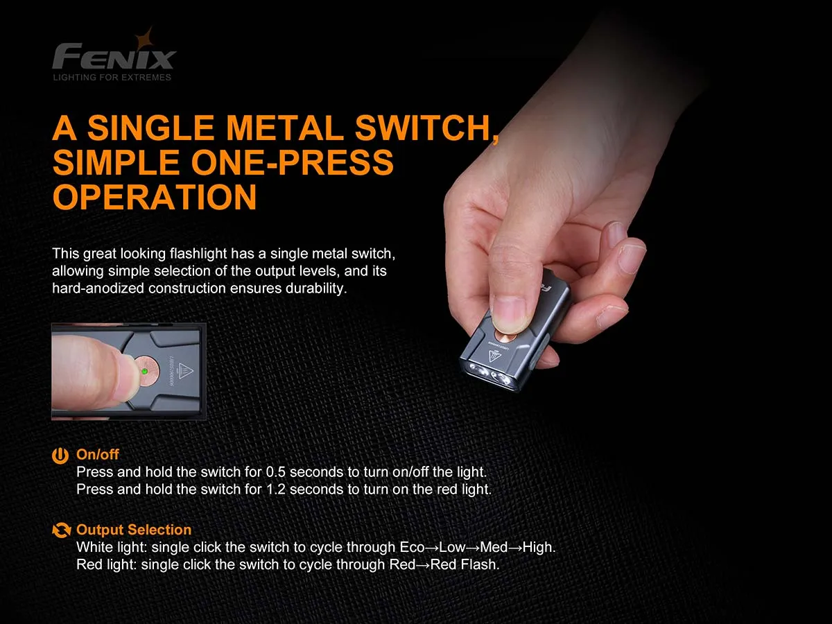 FENIX E03R Keychain Flashlight