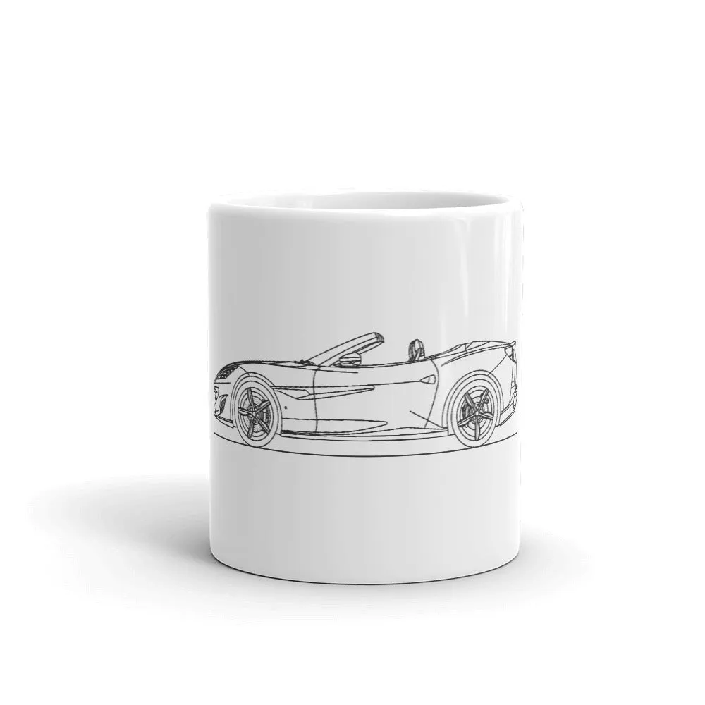 Ferrari Portofino Silhouette Mug