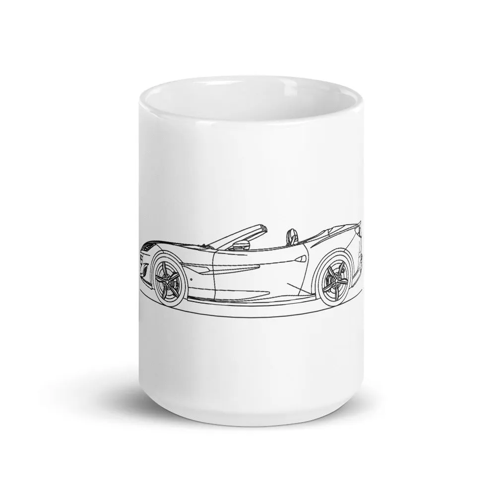 Ferrari Portofino Silhouette Mug