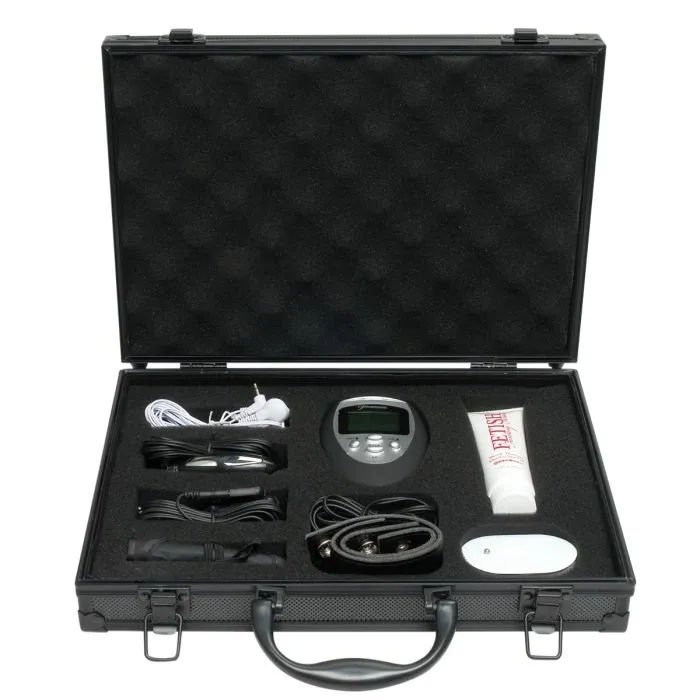 Fetish Fantasy Series Deluxe Shock Therapy Travel Kit - Cock Chage, Nipple clamps and Probes