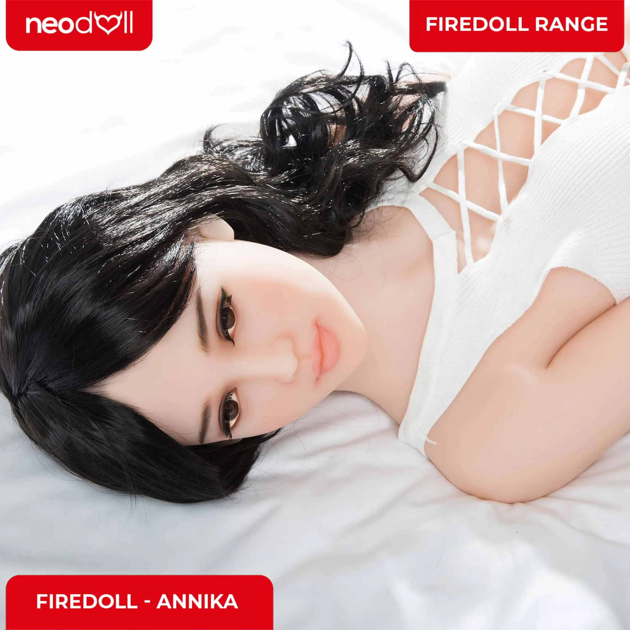 Fire Doll - Annika - Realistic Sex Doll - Tongue included - 156cm - Natural