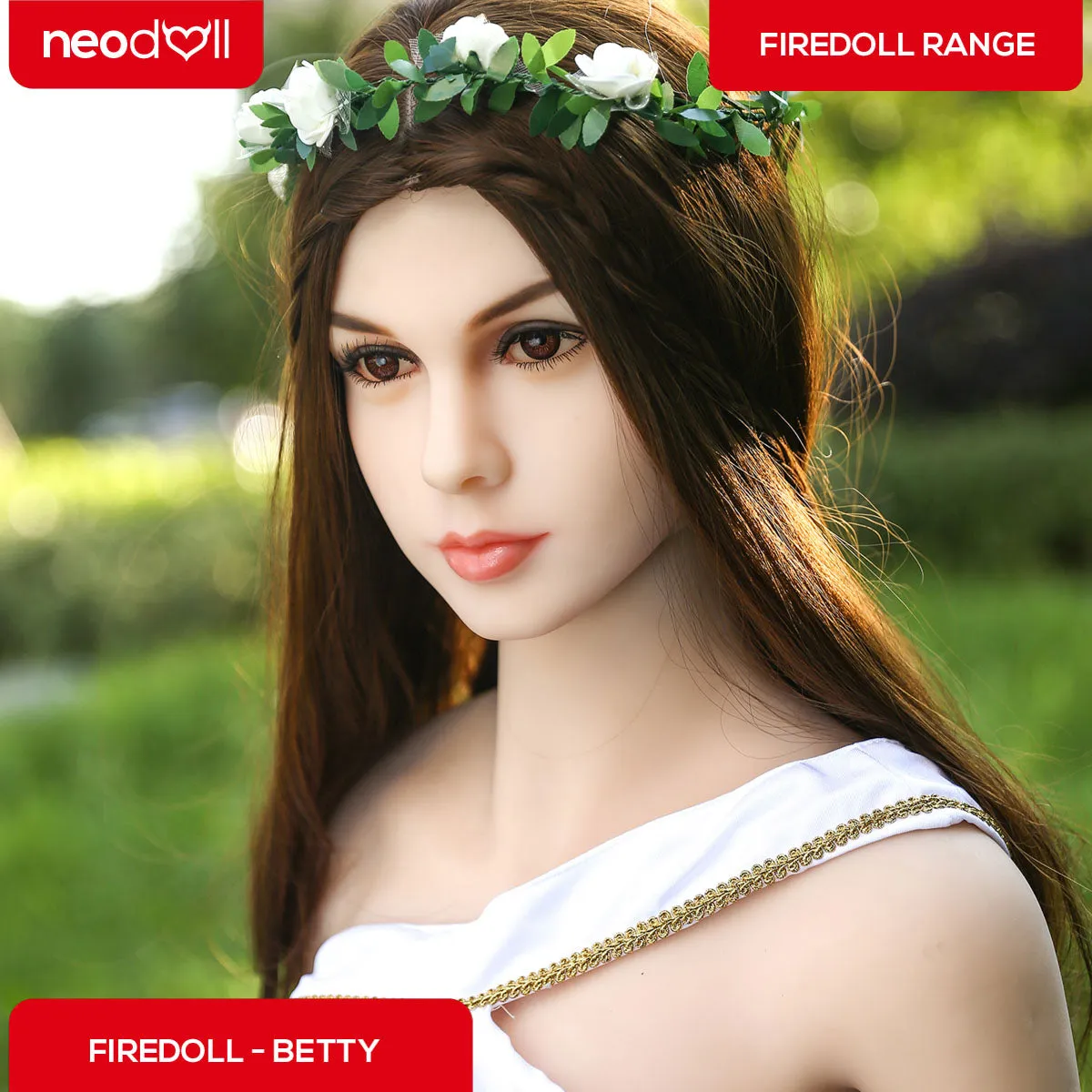 Fire Doll - Betty - Realistic Sex Doll - Tongue included - 165cm - Natural
