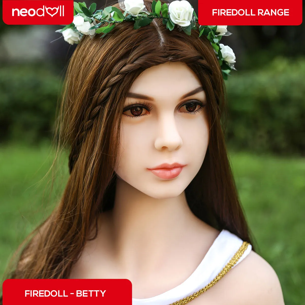 Fire Doll - Betty - Realistic Sex Doll - Tongue included - 165cm - Natural