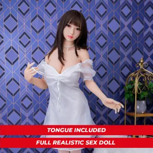 Fire Doll - Claudia - Realistic Sex Doll - Tongue included - 161cm - Natural