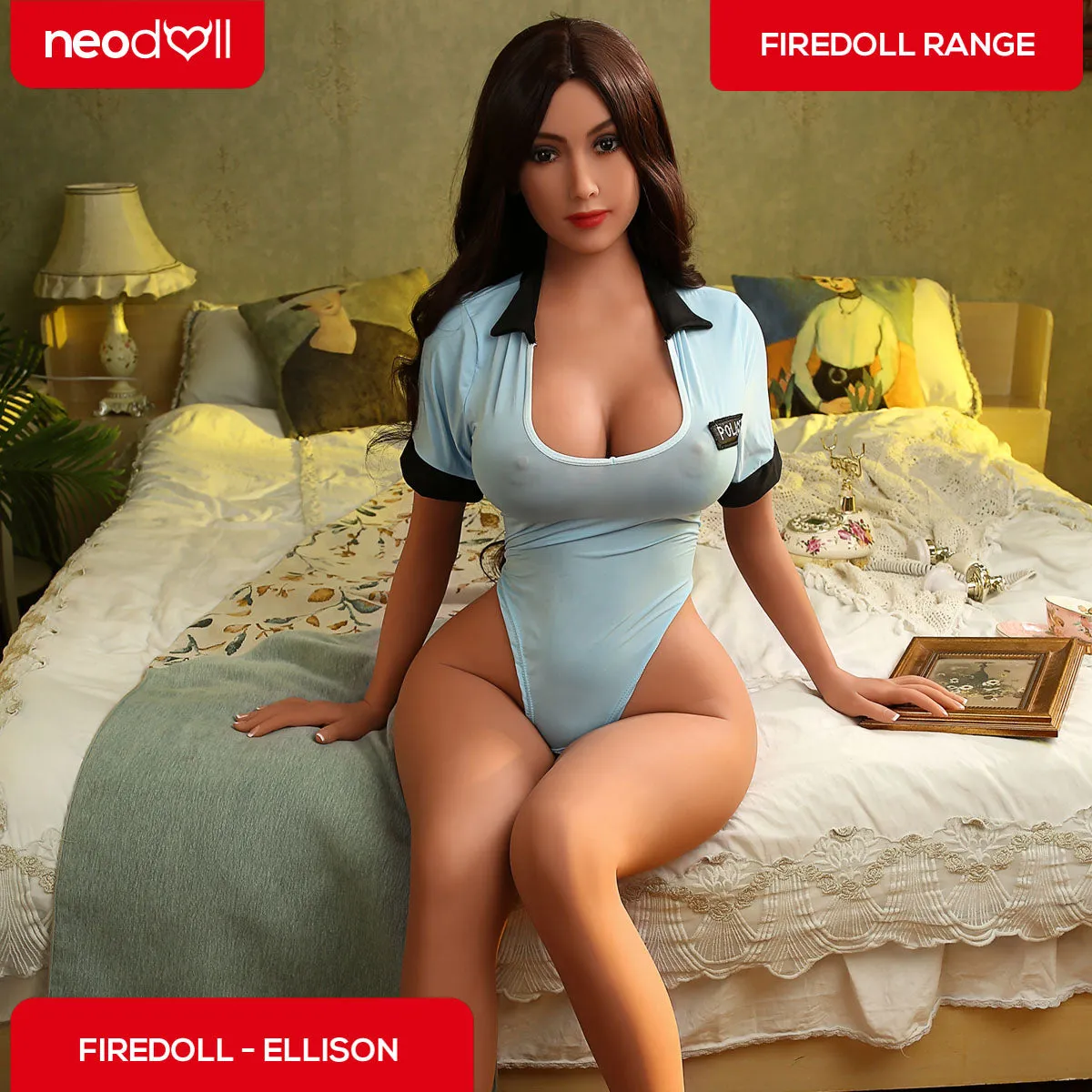 Fire Doll - Ellison - Realistic Sex Doll - Tongue included - 155cm - Light Tan