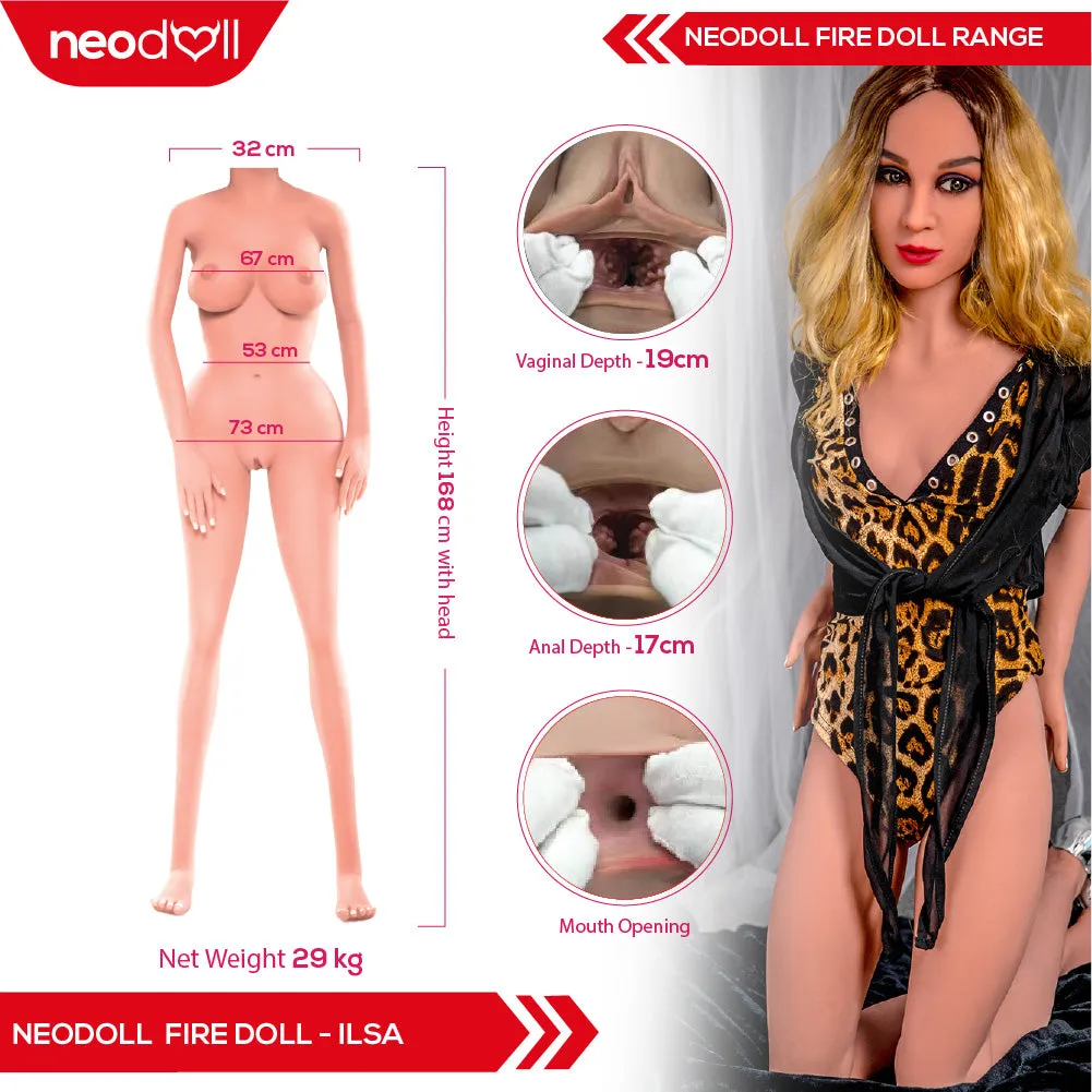 Fire Doll - ilsa - Realistic Sex Doll - Tongue included - 168cm - Light Tan