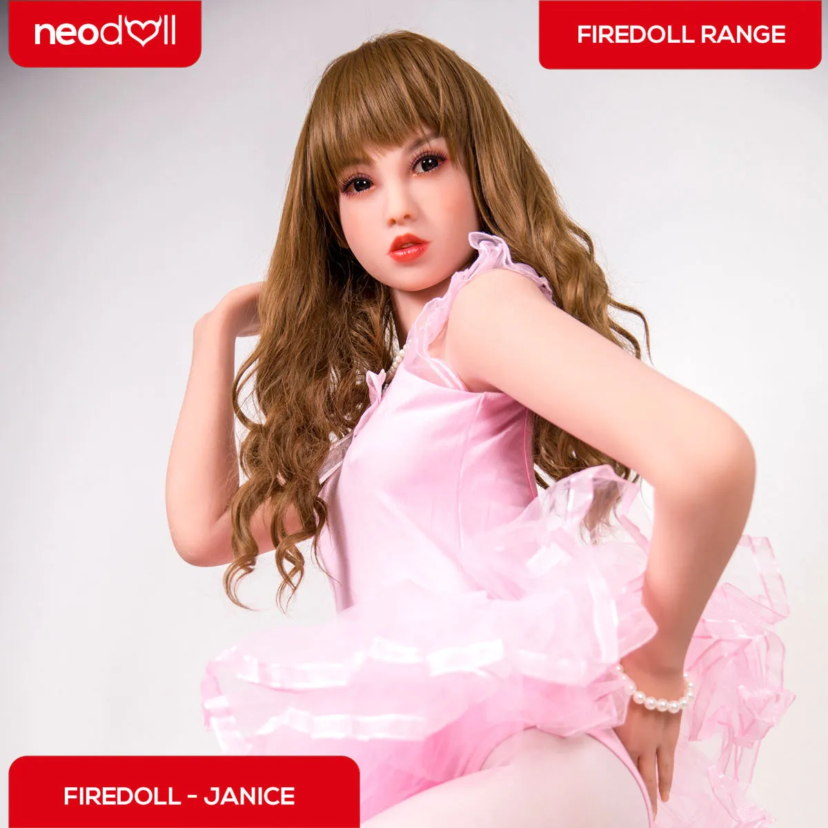 Fire Doll - Janice - Realistic Sex Doll - Tongue included - 157cm - Natural