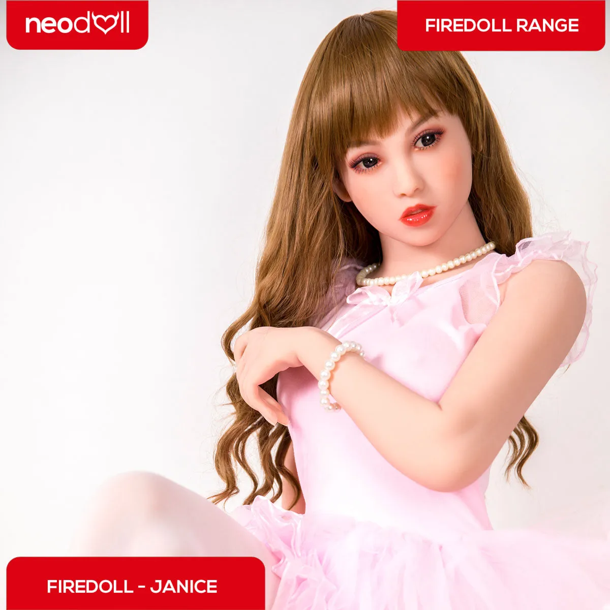 Fire Doll - Janice - Realistic Sex Doll - Tongue included - 157cm - Natural