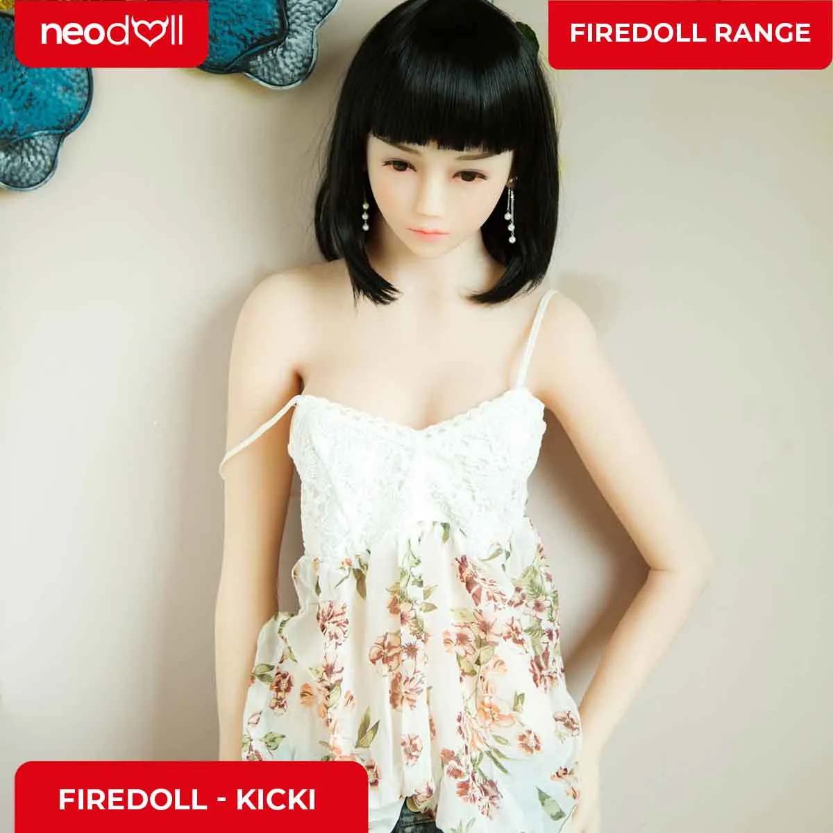 Fire Doll - Kicki - Realistic Sex Doll - Tongue included - 157cm - Natural