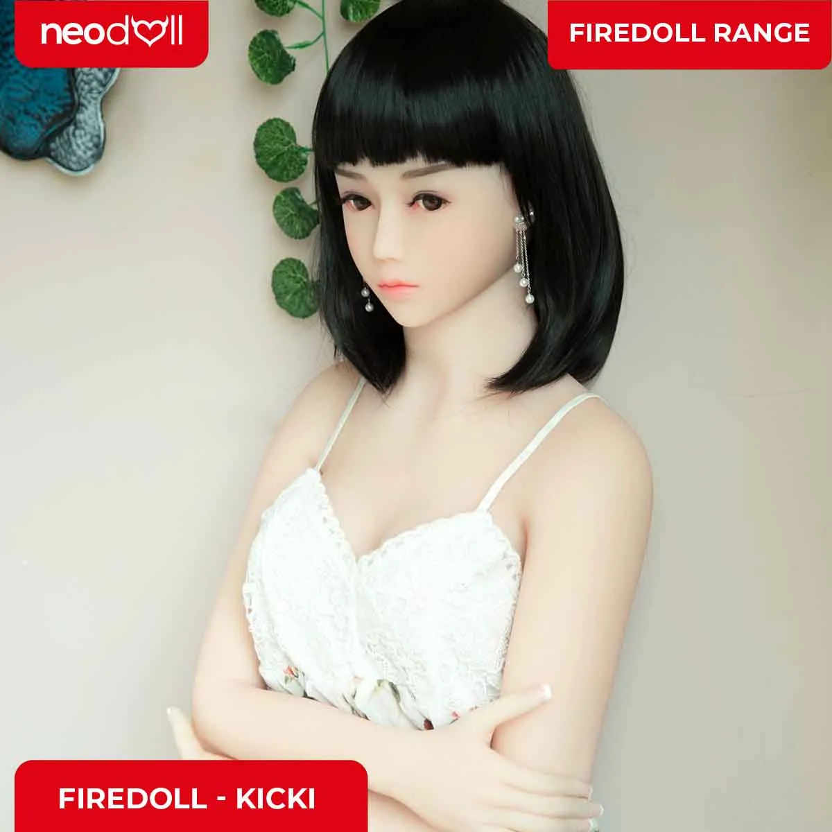 Fire Doll - Kicki - Realistic Sex Doll - Tongue included - 157cm - Natural