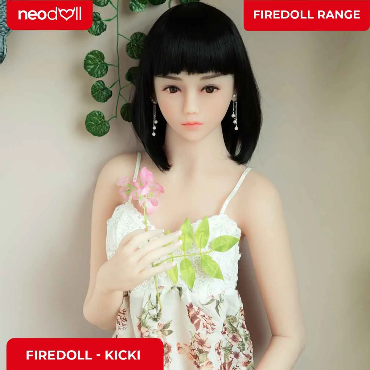 Fire Doll - Kicki - Realistic Sex Doll - Tongue included - 157cm - Natural
