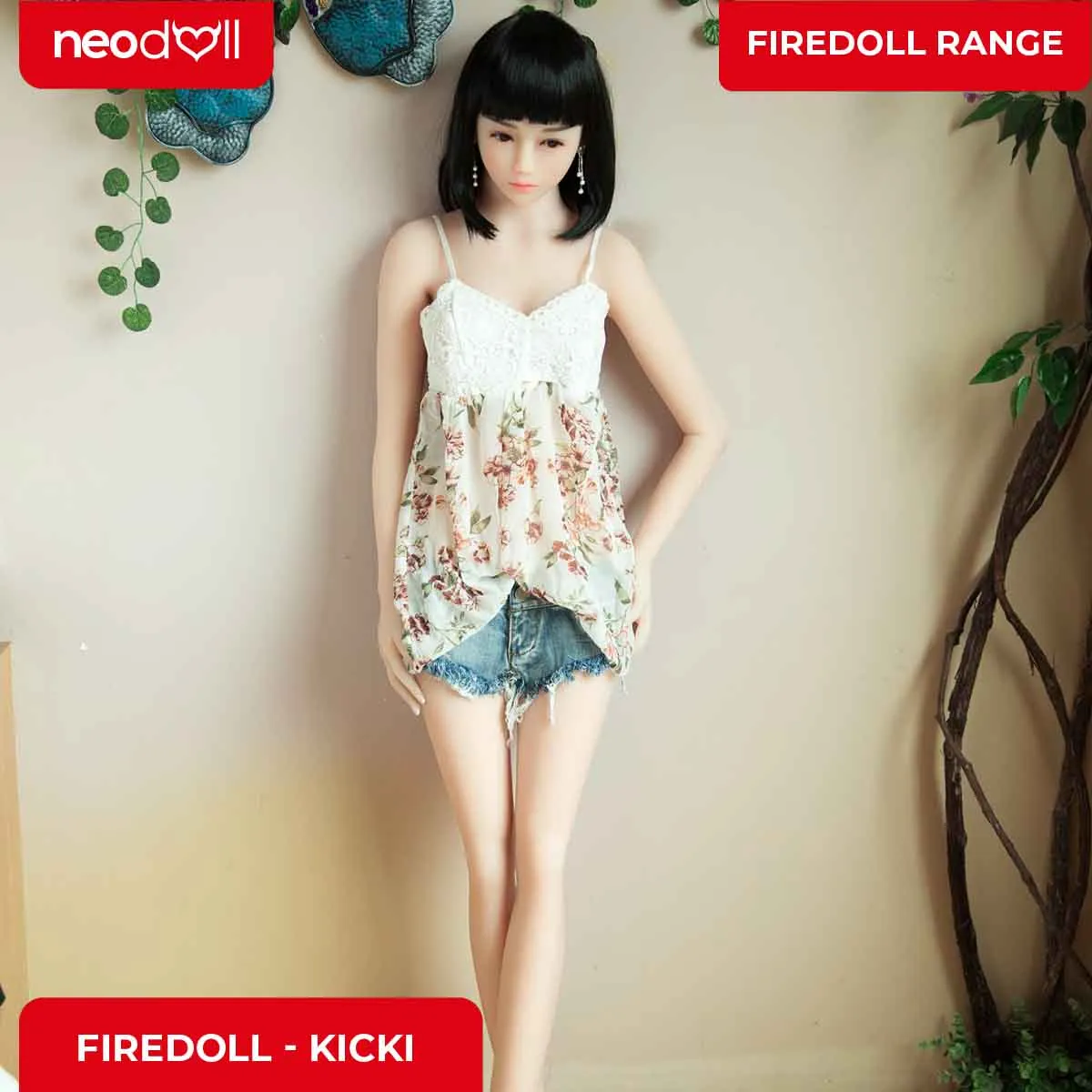 Fire Doll - Kicki - Realistic Sex Doll - Tongue included - 157cm - Natural