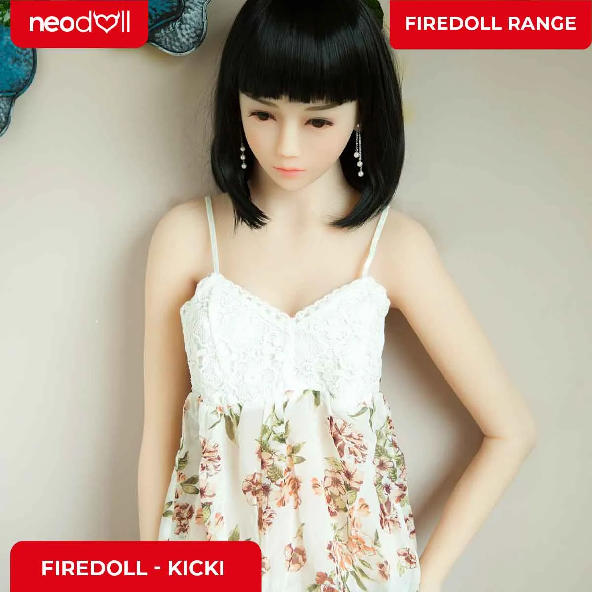 Fire Doll - Kicki - Realistic Sex Doll - Tongue included - 157cm - Natural