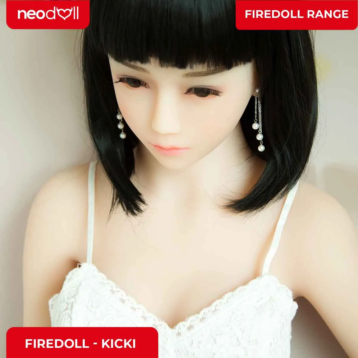 Fire Doll - Kicki - Realistic Sex Doll - Tongue included - 157cm - Natural