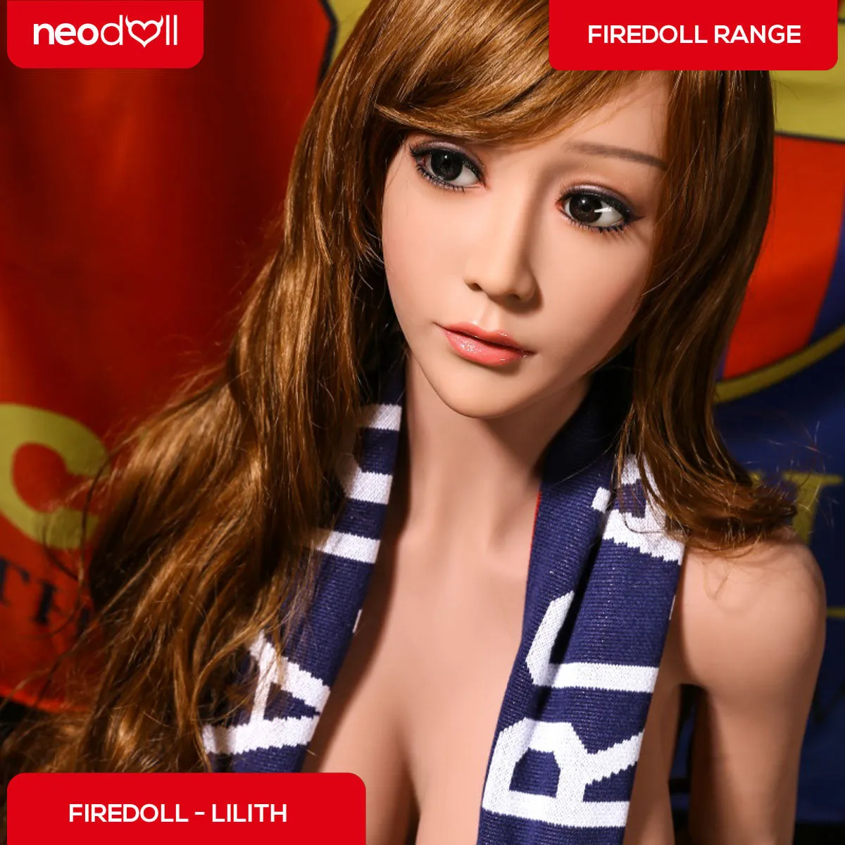 Fire Doll - Lilith - Realistic Sex Doll - Tongue included - 158cm - LightTan