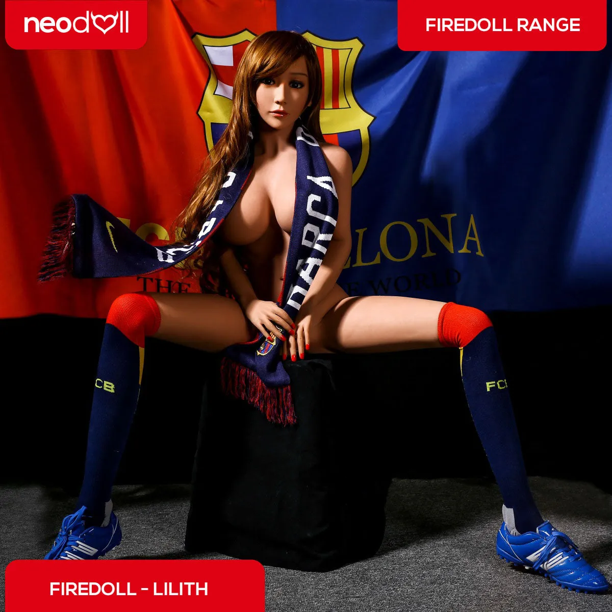 Fire Doll - Lilith - Realistic Sex Doll - Tongue included - 158cm - LightTan