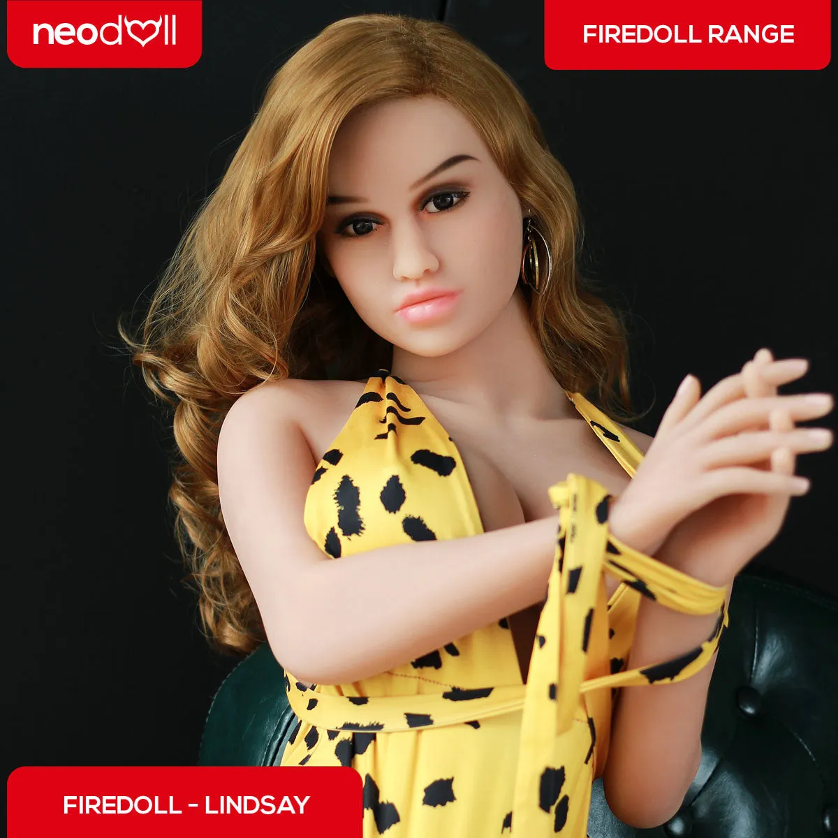 Fire Doll - Lindsay - Realistic Sex Doll - Tongue included - 158cm - Natural