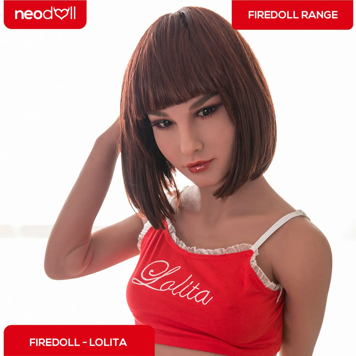 Fire Doll - Lolita - Realistic Sex Doll - Tongue included - 168cm - Light Tan