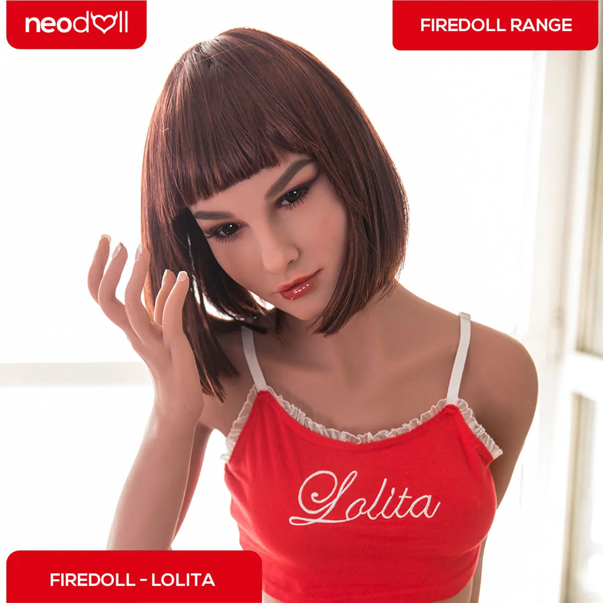 Fire Doll - Lolita - Realistic Sex Doll - Tongue included - 168cm - Light Tan