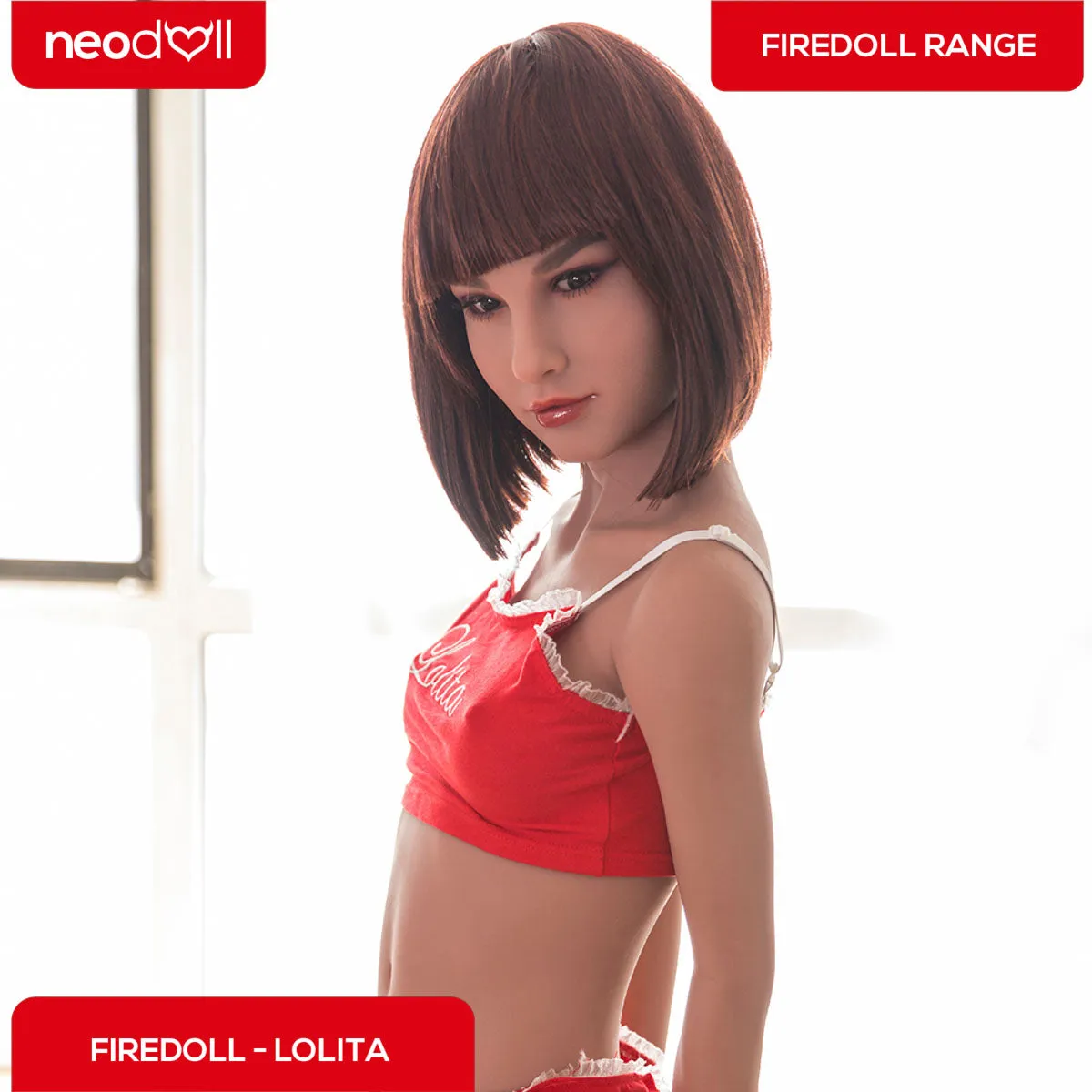Fire Doll - Lolita - Realistic Sex Doll - Tongue included - 168cm - Light Tan