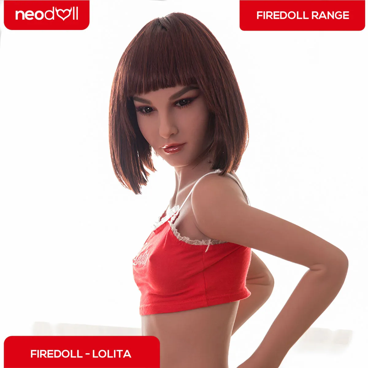 Fire Doll - Lolita - Realistic Sex Doll - Tongue included - 168cm - Light Tan