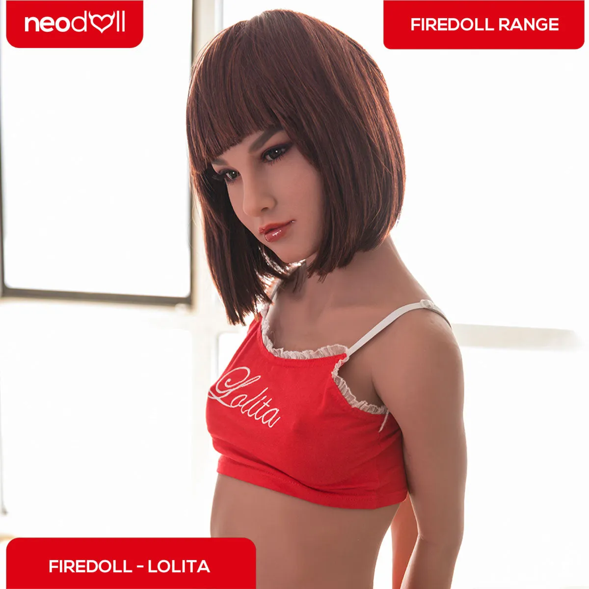 Fire Doll - Lolita - Realistic Sex Doll - Tongue included - 168cm - Light Tan
