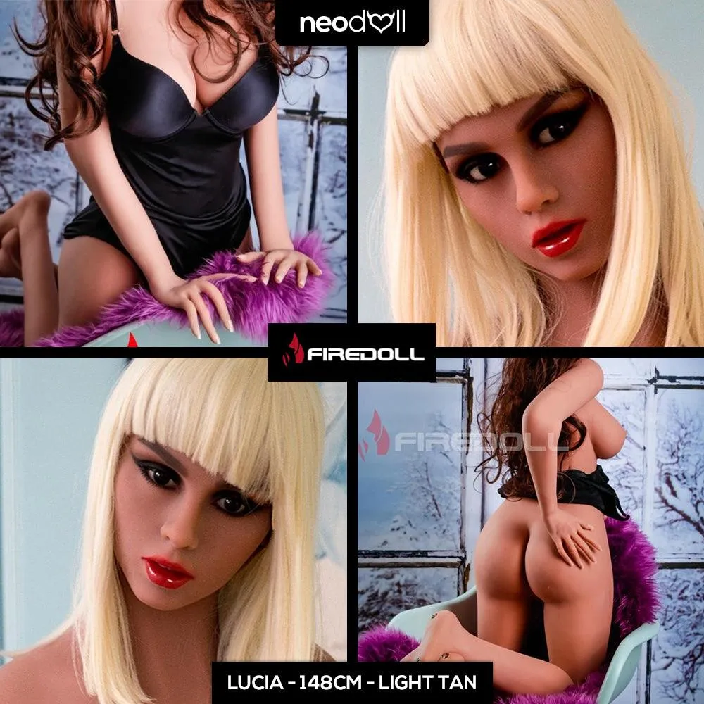 Fire Doll - Lucia - Realistic Sex Doll - Tongue included - 148cm - Light Tan