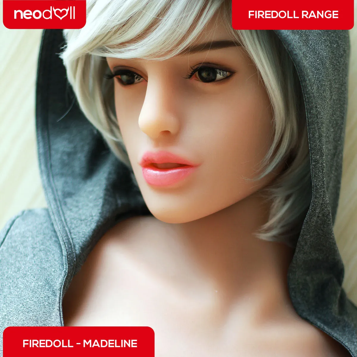 Fire Doll - Madeline - Realistic Sex Doll - Tongue included - 158cm - Natural