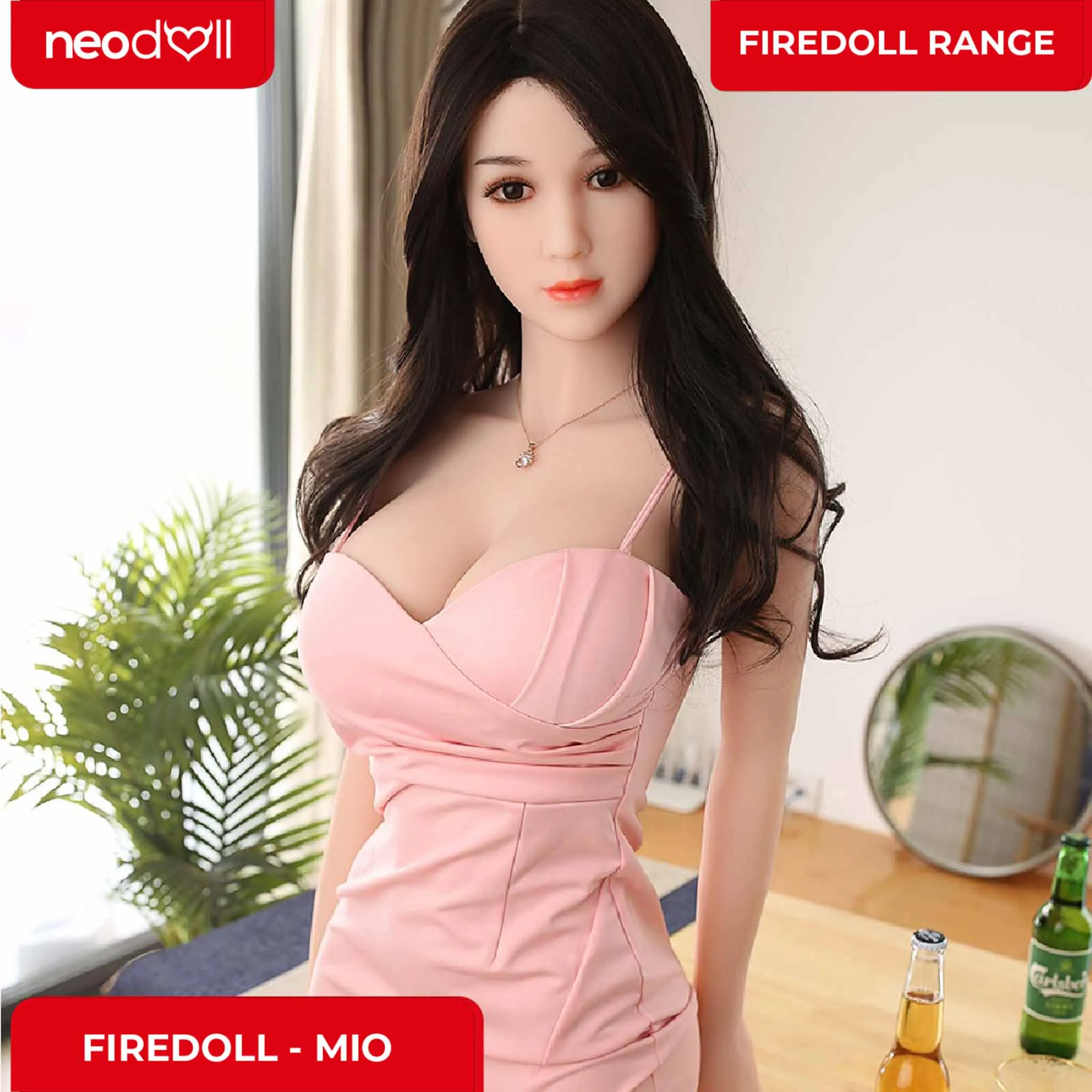 Fire Doll - Mio - Realistic Sex Doll - Tongue included - 166cm - Natural