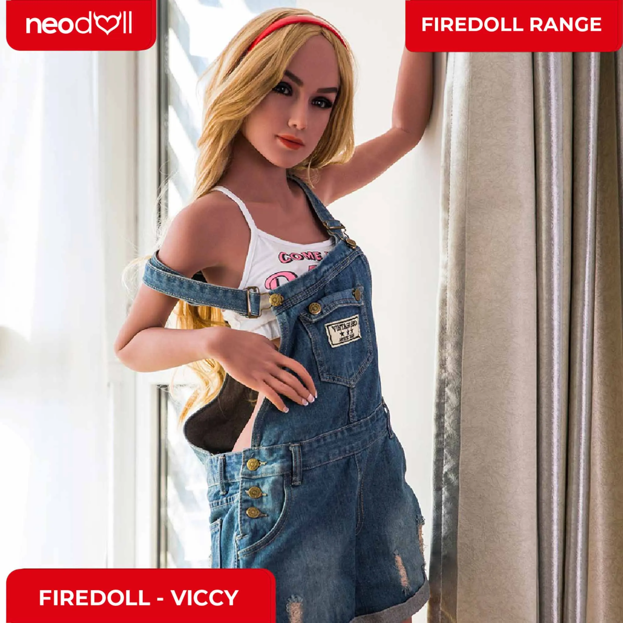 Fire Doll - Viccy - Realistic Sex Doll - Tongue included - 168cm - Light Tan