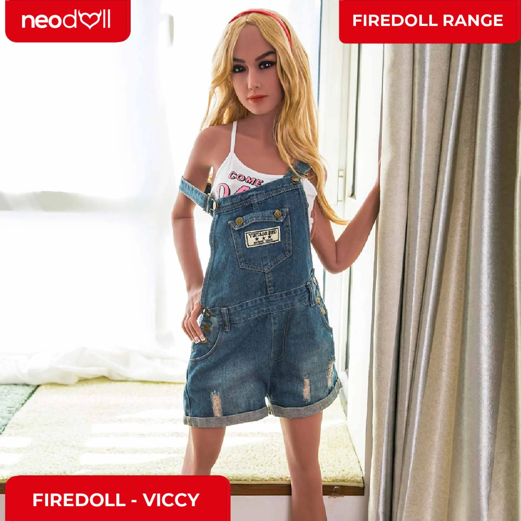 Fire Doll - Viccy - Realistic Sex Doll - Tongue included - 168cm - Light Tan