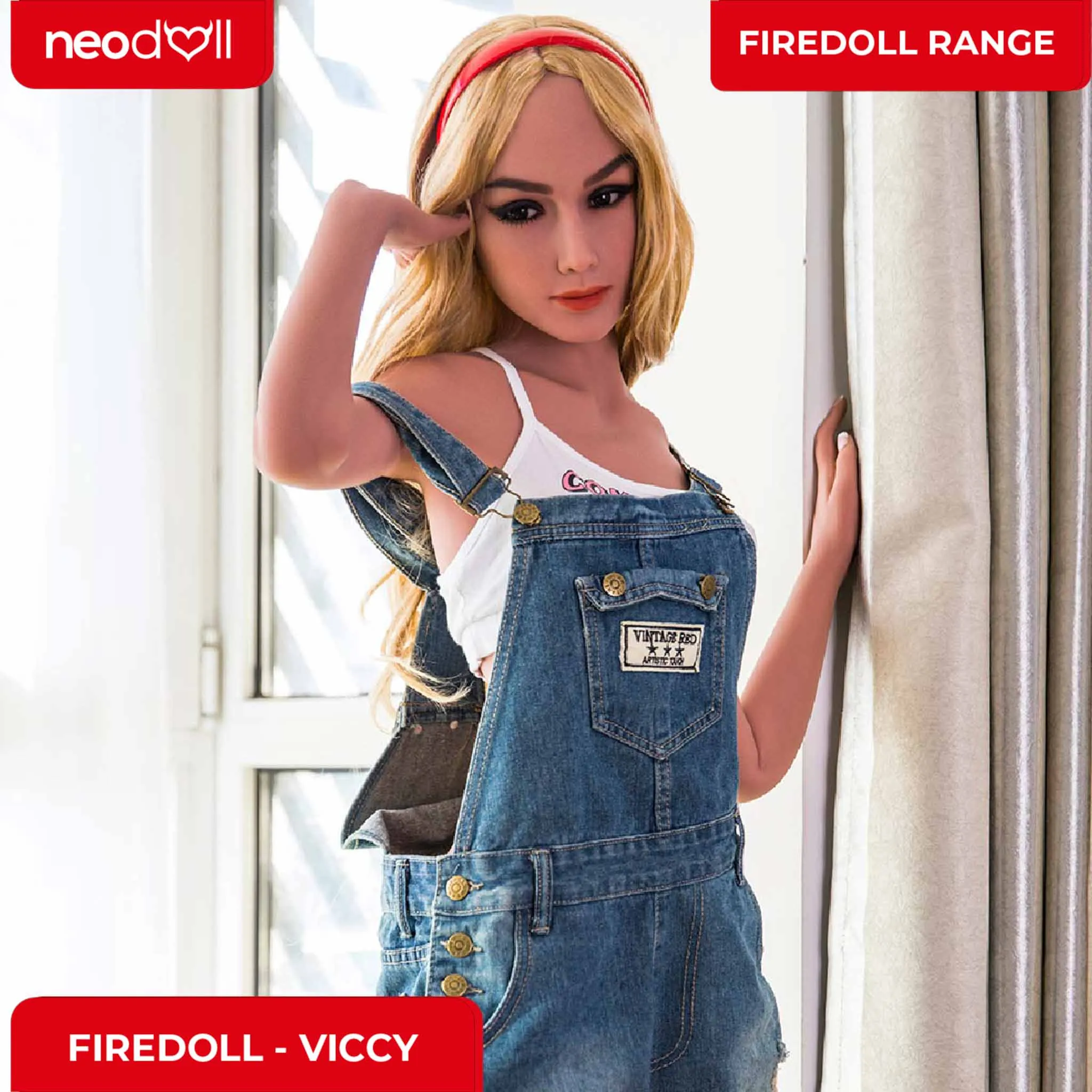 Fire Doll - Viccy - Realistic Sex Doll - Tongue included - 168cm - Light Tan