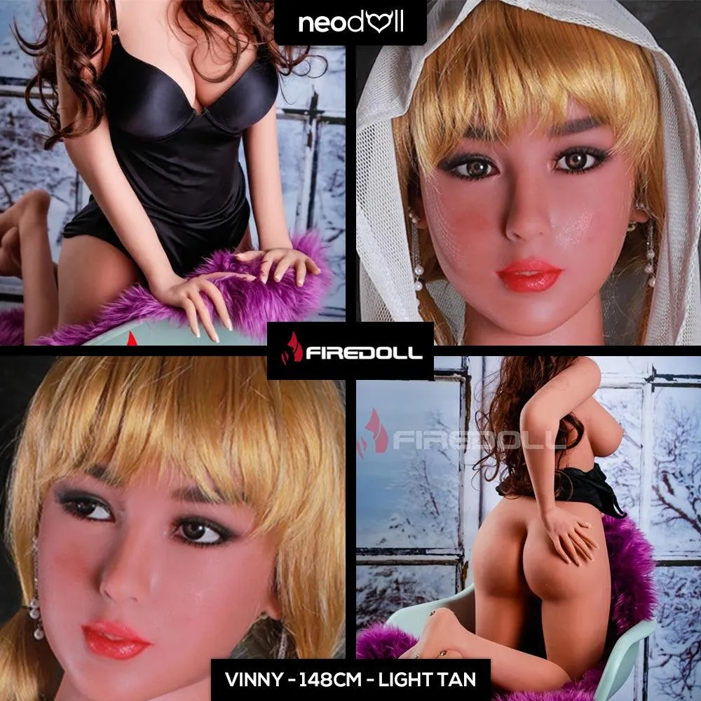 Fire Doll - Vinny - Realistic Sex Doll - Tongue included - 148cm - Light Tan