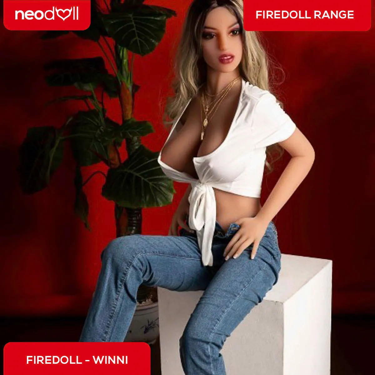 Fire Doll - Winni - Realistic Sex Doll - Tongue included - 165cm - LightTan