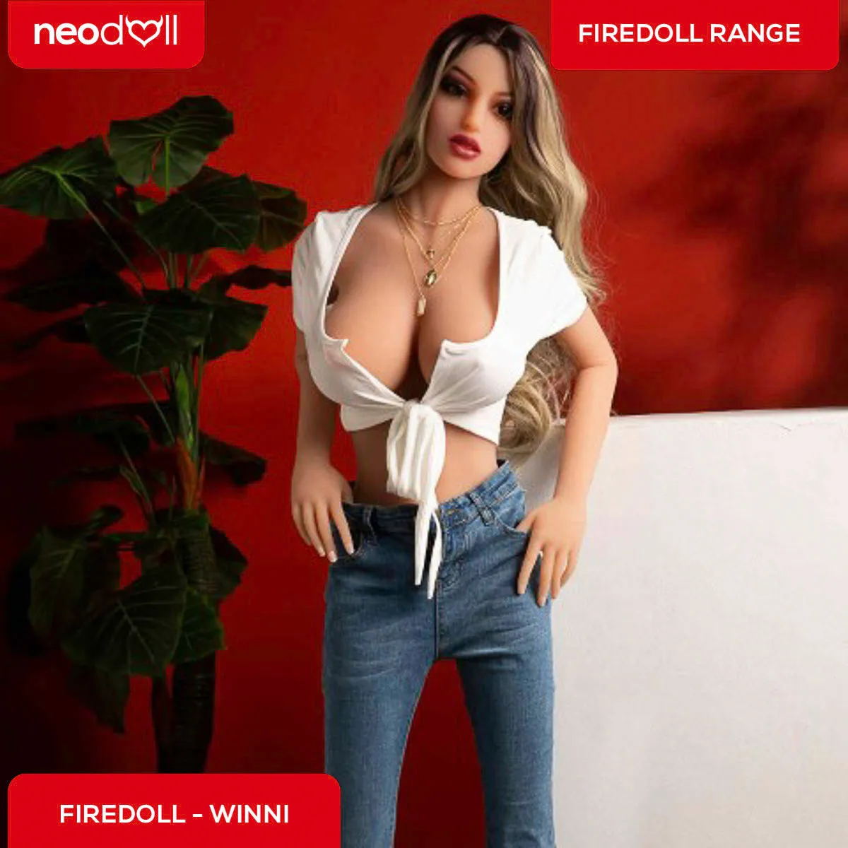 Fire Doll - Winni - Realistic Sex Doll - Tongue included - 165cm - LightTan